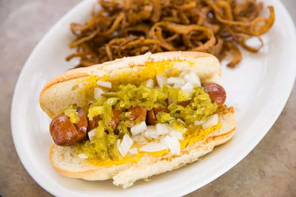 Hot Dog Lunch & Dinner Danny's Deli & Grill Restaurant in Ventura, CA