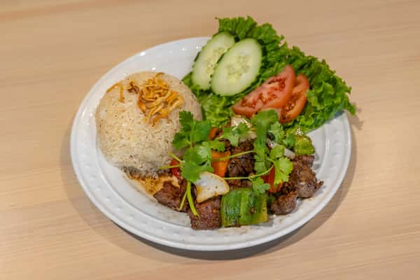 1. Shaking Beef with Rice - Cơm Bò Lúc Lắc