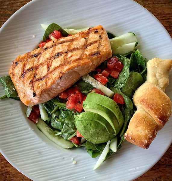 Flame-grilled Atlantic Salmon