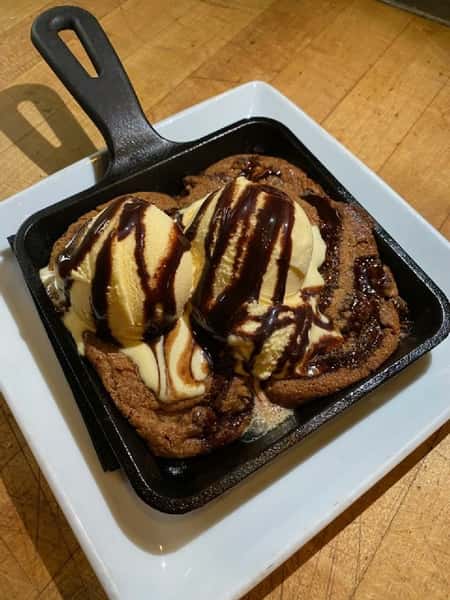 Warm Chocolate Chip Cookie Sundae