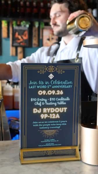 Five years of The Last Word calls for a proper celebration. 🥂🍻🍸🍷🍹
September 9th. $10 cocktails. Chef & tasting tables. DJ Rydout. And hopefully all of Huntington packed into 13 Wall Street.
We’ve handled the drinks, food and music. You just have to show up and make it a night worth remembering.
Five years only happens once. See you there. 🍸
@huntingtonmatters @localnoize @dine__li @huntingtonmoms @prohuntington @long_island_foodies @dinelongisland @thecorejam @huntingtonvibesandbeyond @howabouthuntington @huntingtonhospitalhasheart #hospitalemployees #healthcareworkers #huntington #cocktails #restaurants restaurant near paramount cocktails near paramount bar near paramount
@veni.vidi.v