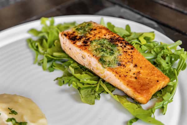 salmon mashed potato