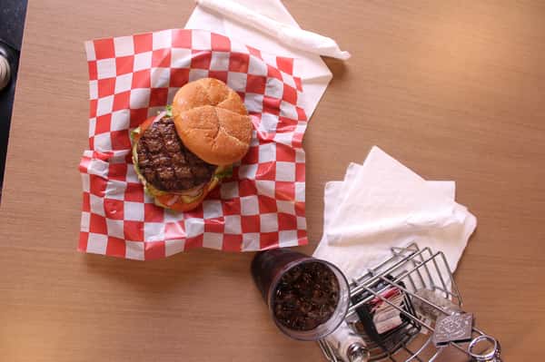 hamburger and cola