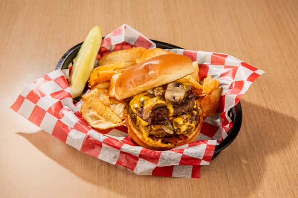 Cheddar Melt Burger