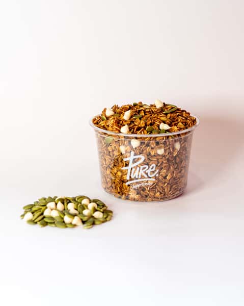 Roasted coffee granola