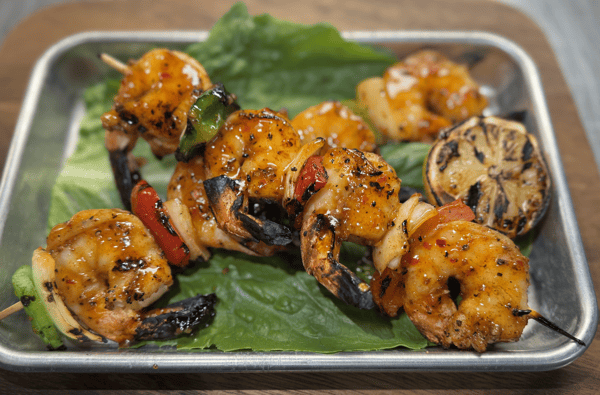 Sweet Chile Shrimp Skewers
