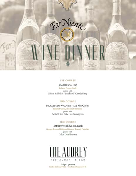 Valentine's Day - The Audrey Restaurant & Bar - American Restaurant in ...