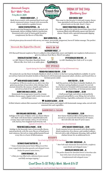 French Pub Restaurant in Depew, NY