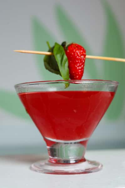 Strawberry Basil Martini