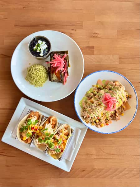 trio of dishes