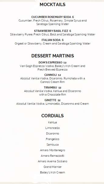 Mocktails & Dessert Drinks