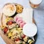 Greek Chicken Skewers Board