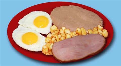 Ham & Egg Plate