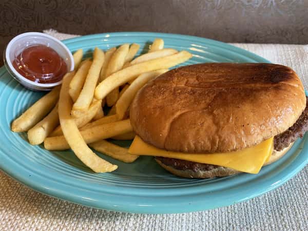 Child's Plate Cheese Burger