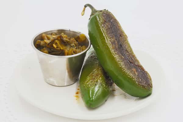 Chopped Green Chiles or Grilled Jalapenos