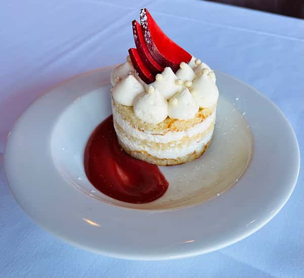 Mascarpone Plum Layer Cake