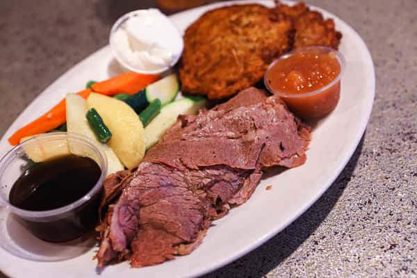 Roasted brisket of beef
