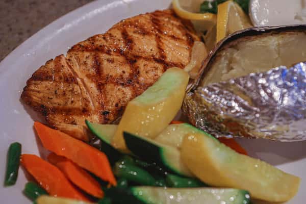 Grilled salmon