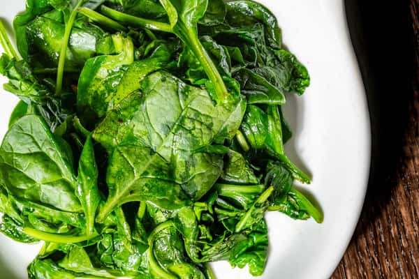 Sautéed Fresh Spinach