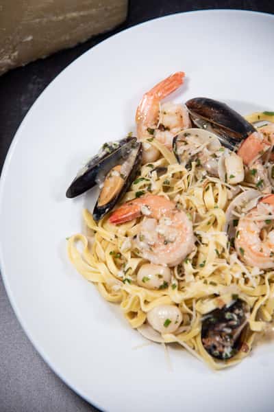 Pasta with shrimps