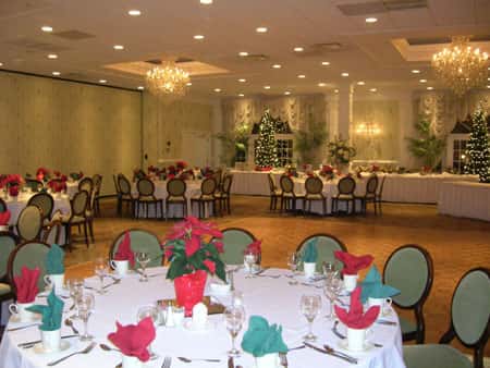 large decorated banquet room