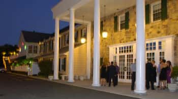 outside view of the buck hotel at night