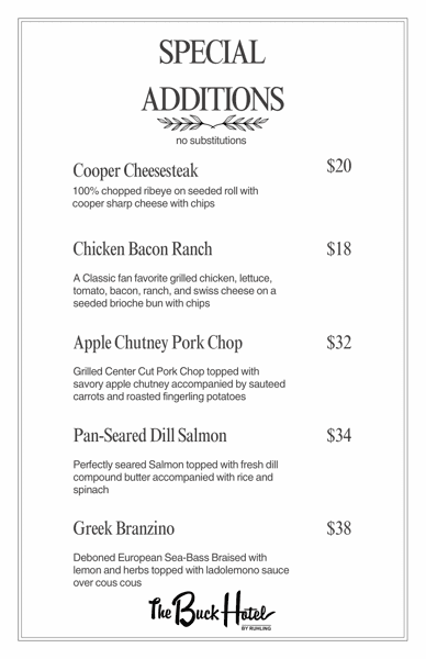 Specials
