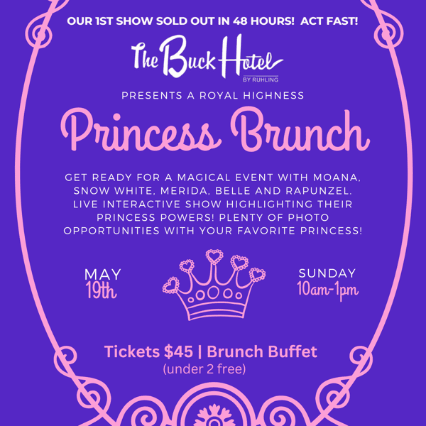 Princess Brunch The Buck Hotel American Restaurant in Feasterville, PA