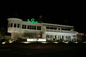 outside view of the buck hotel at night