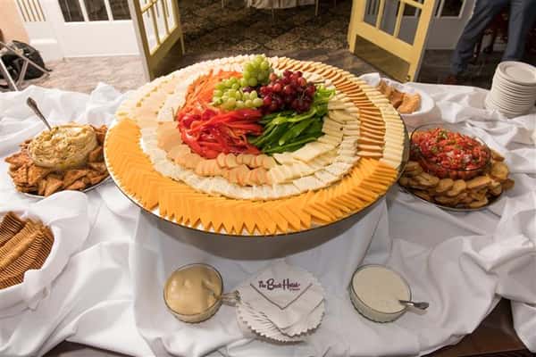 large round buffet tray