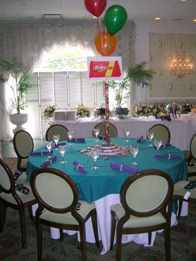 table decorated for a party