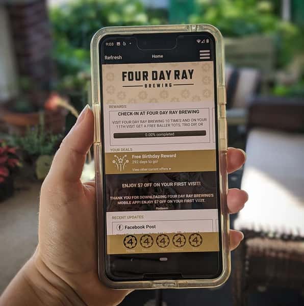 Four Day Ray phone app