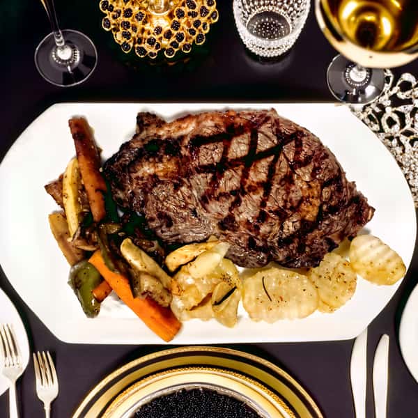 Ribeye & Roasted Garlic sauce