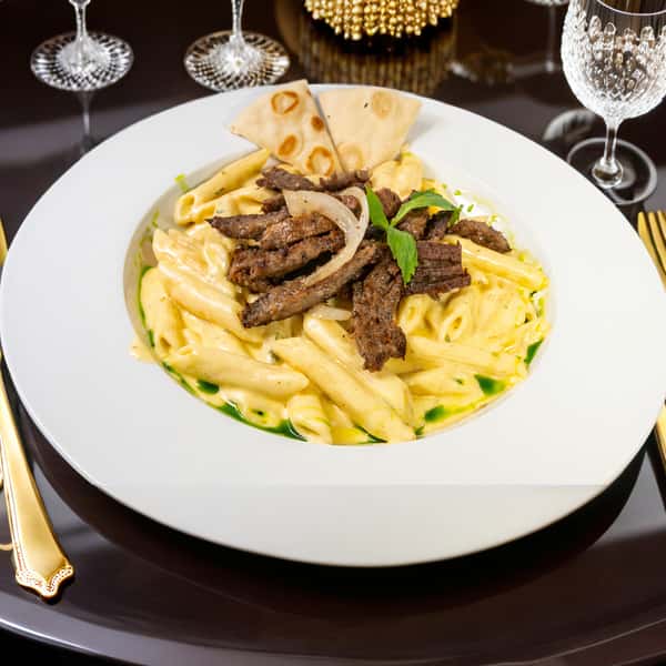 Four Cheese Rigatoni & Gyro Meat