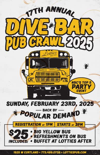 Lotties Dive Bar Pub Crawl 2025