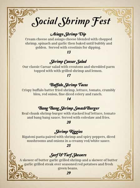 Please join us in house for our special weekly features.