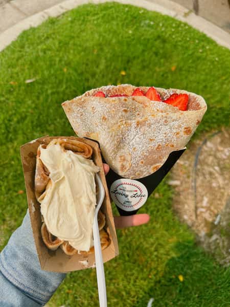 Dish Cin-a-lefse and Nutella lefse