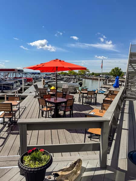 sunlit lakeside venue