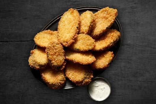 Crispy Fried Garlic-Pepper Zucchini
