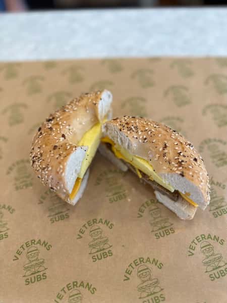 Bagel with Sausage Egg and Cheese