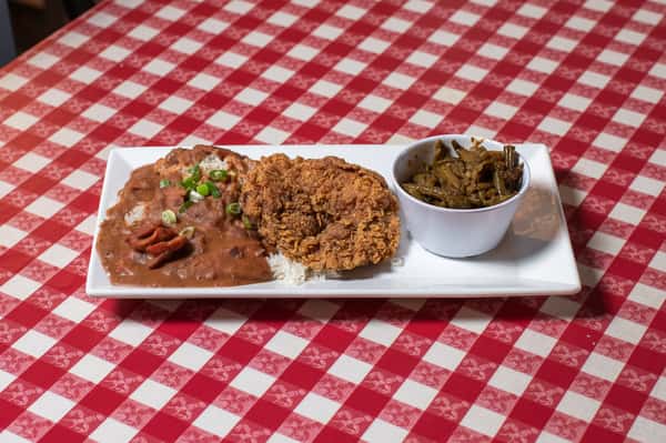 Pork Ribeye & Red Beans