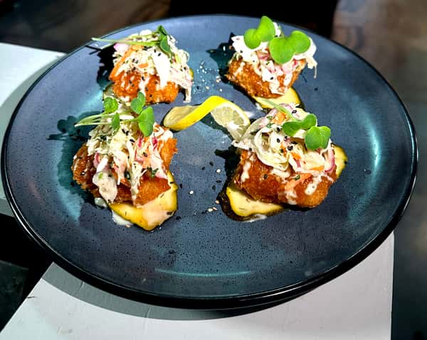 Honey Orange Grouper Bites