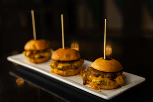 Caramelized Onion & Cheddar Sliders (3)