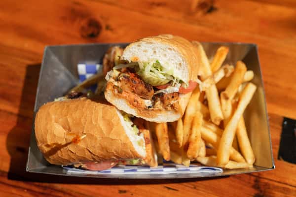 Ina - shrimp po'boy.