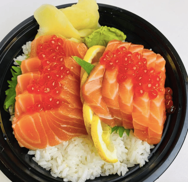 Salmon Oyako Don Orenji Sushi and Noodle Menu Orenji Sushi