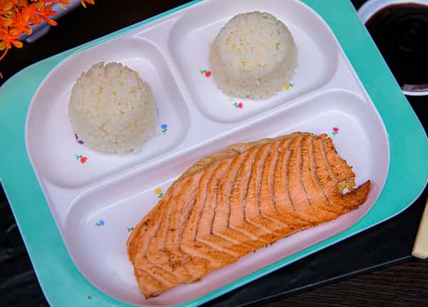 Kid Salmon Teriyaki rice