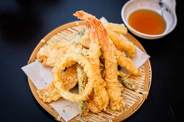 **Tempura Cold Kale Noodles