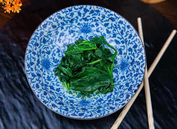 10oz steamed spinach