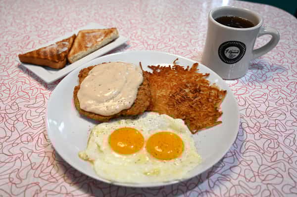"Our" Country Fried Steak n Eggs