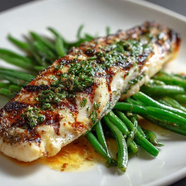 Grilled chicken with aspargus
